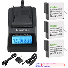 Kastar Battery LCD Fast Charger for GoPro AHDBT-701 Hero 7 & GoPro HERO7 Black