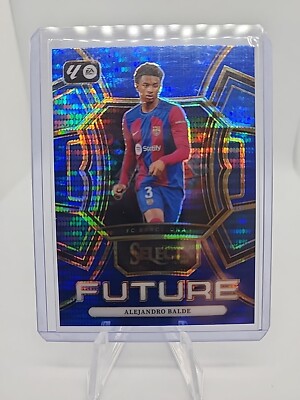Alejandro Balde 2023-24 Select La Liga FCB RARE Blue Pulsar Prizm MINT