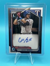 2024 Bowman Chrome Quincy Scott 1st Bowman Auto Texas Rangers