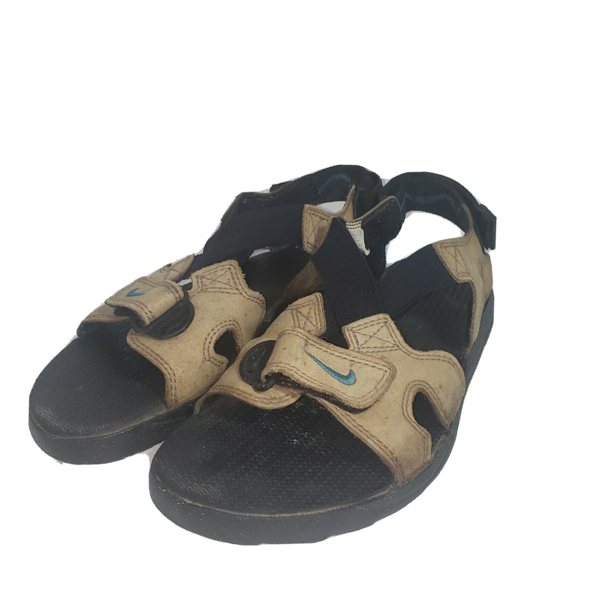 Size 9 Nike ACG Air Deschutz Sports Sandals Tan Teal Black 