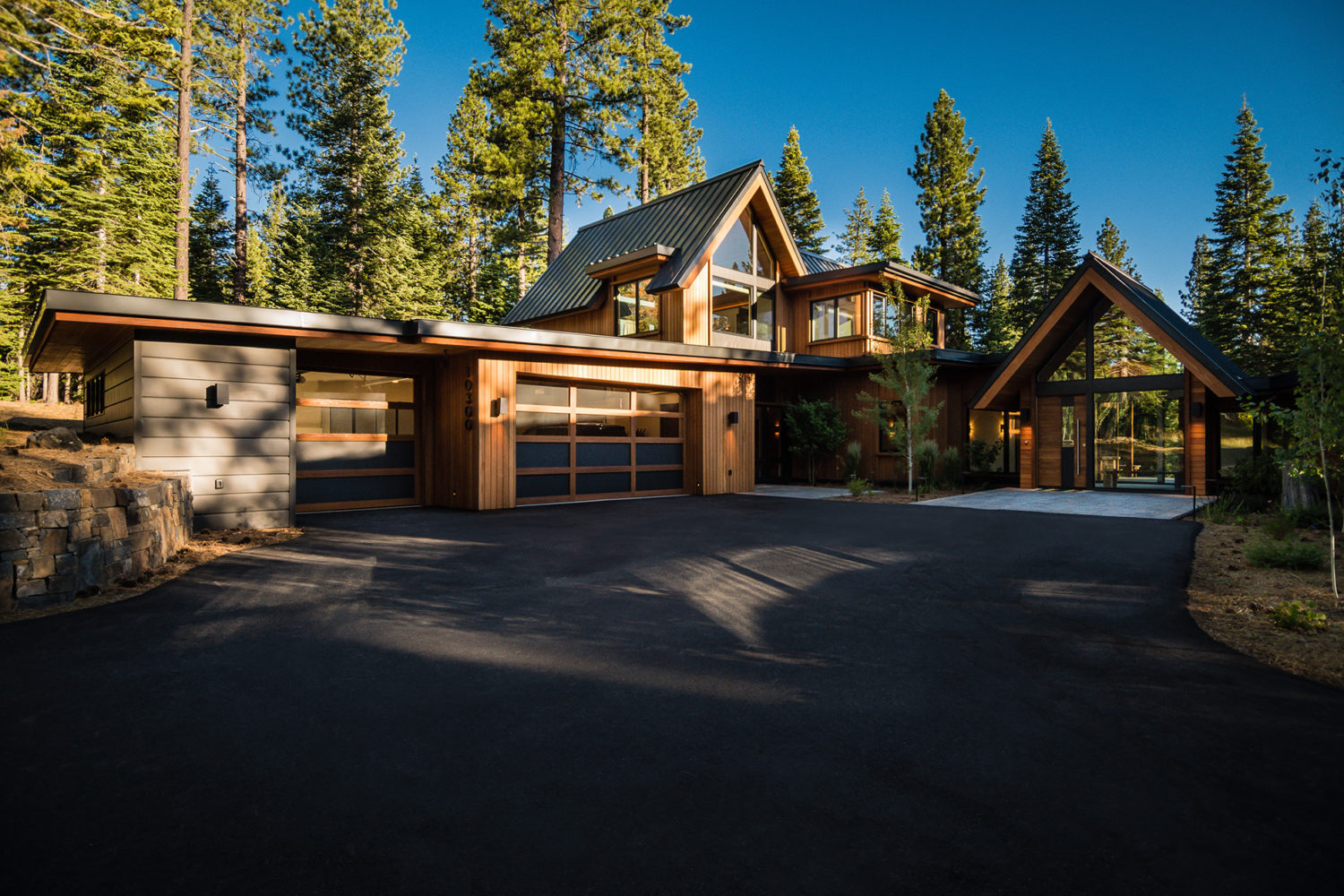 Landscape forest nature house trees mansions modern Custom Gaming Mat Desk