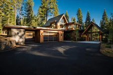 Landscape forest nature house trees mansions modern Custom Gaming Mat Desk