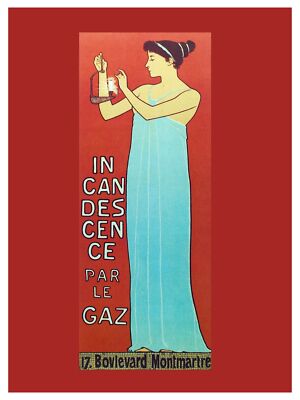 Incandescence par le gas Ad wall Decoration. Graphic Interior Art design. 3238