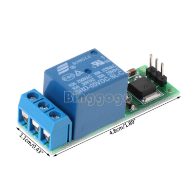 6-24V Flip-Flop Latch Relay Bistable Self-locking Low Pulse Trigger Module NEW