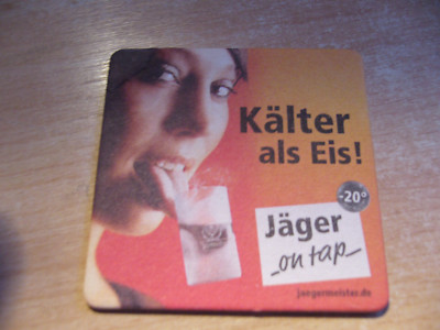 JÄGERMEISTER Untersetzer Deckel ''Kälter als Eis'' 100 Stück - NEU