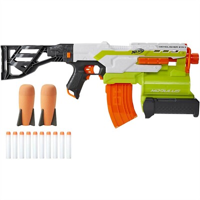HASBRO NERF MODULUS DEMOLISHER 2-IN-1 MOTORIZED BLASTER STOCK MISSILE NEW F0931