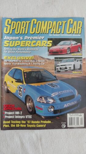 SPORT COMPACT CAR MAGAZINE April 1997, Spoon Civic,  Nissan 180SX, R-32. MR2 - Afbeelding 1 van 3