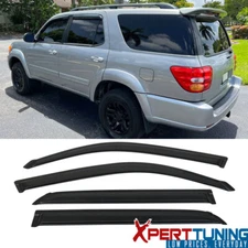 Fits 01-07 Toyota Sequoia Window Visors Rain Guard Deflector Acrylic 4Pc Set