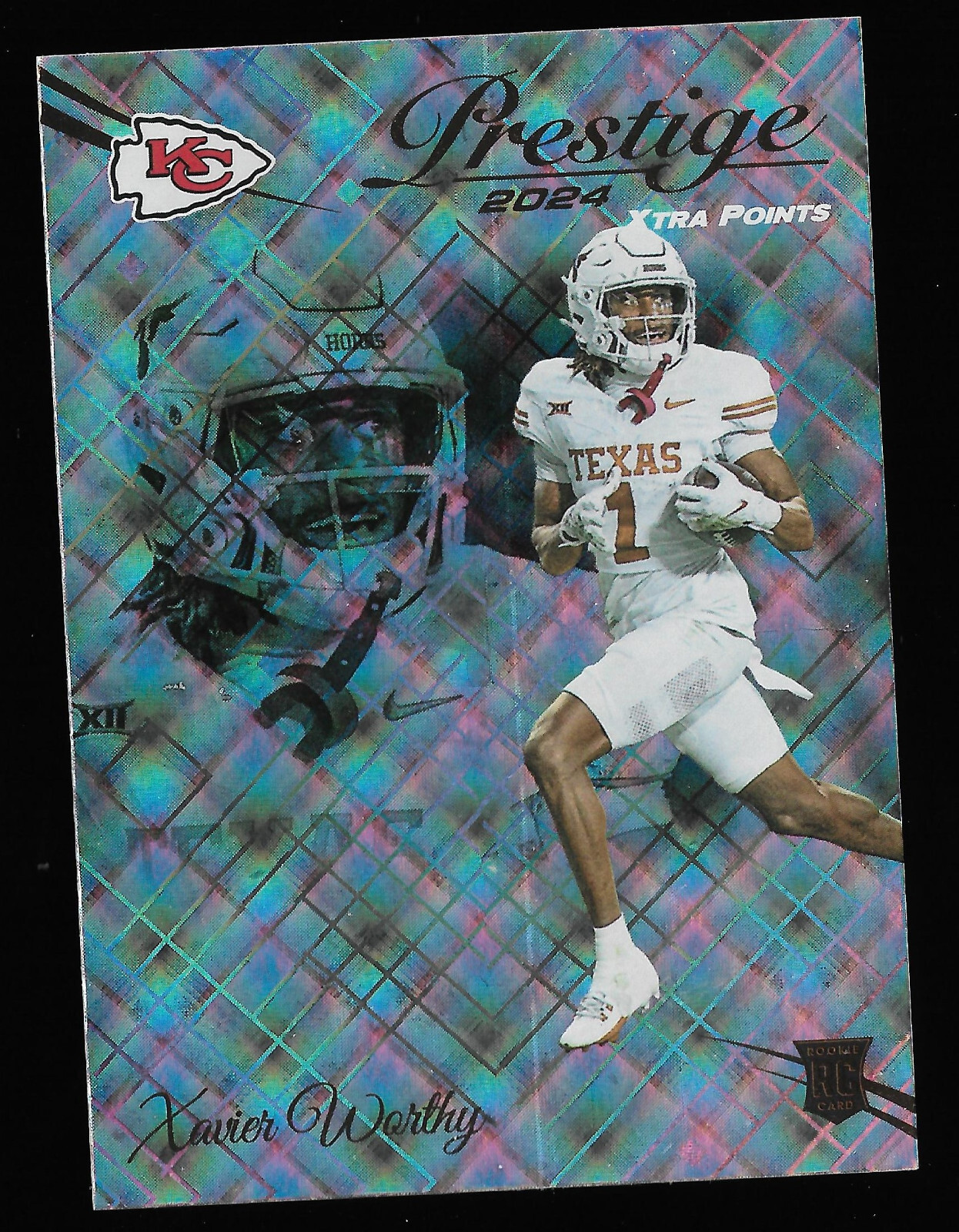 2024 Panini Prestige Xtra Points Diamond - #330 Xavier Worthy, KC Chiefs