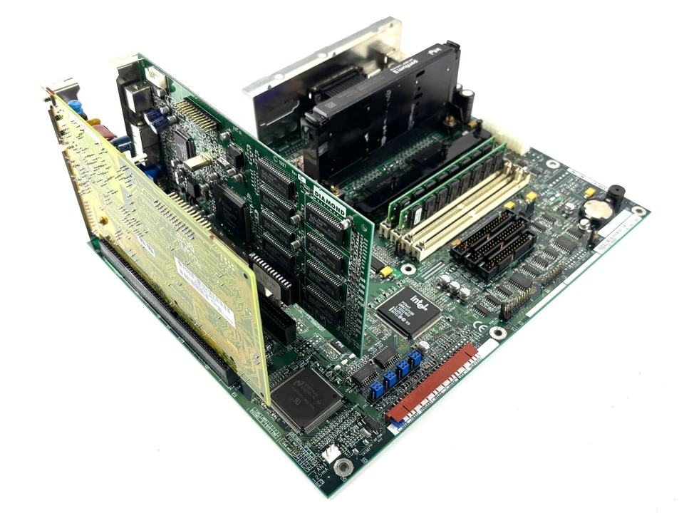 Комплект ретро ПК: Intel Mobo 350 МГц Pentium II 32 МБ RAM бриллиант GPU Aztech звук - Изображение 4 из 4