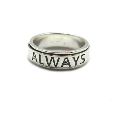 Sterling Silver Spinner Ring Solid 925 ALWAYS R001941 Empress