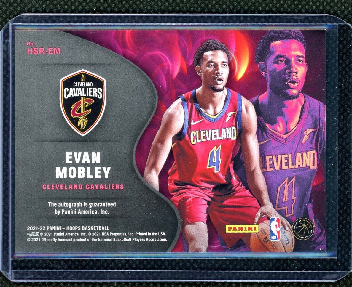 Evan Mobley RC Auto panini 2021-22 Panini Prizm Evan Mobley