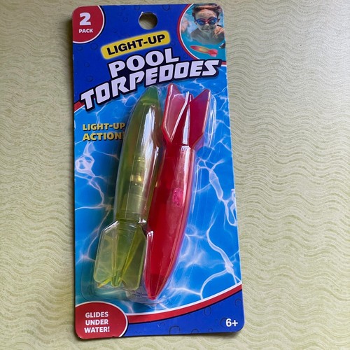 2 Pack LightUp Pool Torpedoes Pool Toy Green Red eBay