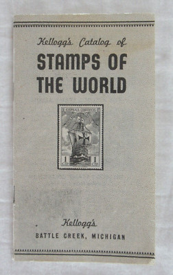 Kellogg's Cereal Catalog of Stamps of the World Pamphlet Booklet 1940's Vintage