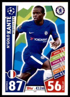 V.LEAGUE17/18トレカ 2017-18 Topps UEFA Champions League Match Attax #117 N'Golo Kante