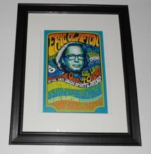 Framed Eric Clapton San Diego Sports Arena, CA 1968-2007 Poster Print 14" by 17"