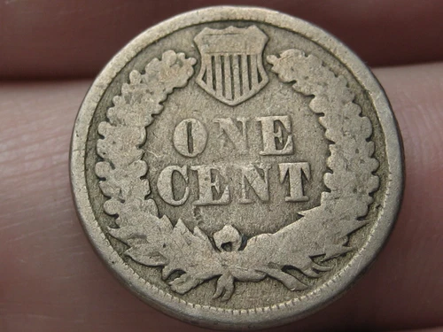 1862 Copper Nickel Indian Head Cent Penny- Good/VG Details