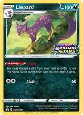 Liepard - SWSH187 - Pokemon Sword & Shield Promo PreRelease Holo Rare Card NM