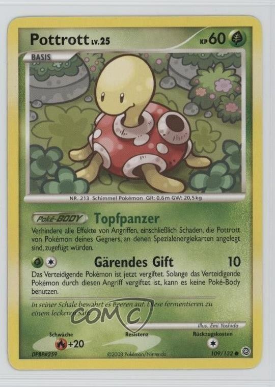 Shuckle German Pokémon Diamond & Pearl Secret Wonders #109 2007