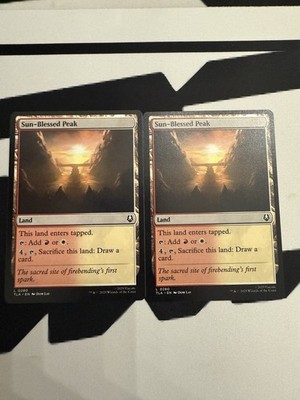 Sun-Blessed Peak 280 Regular The Last Airbender TLA Magic MTG (X2)