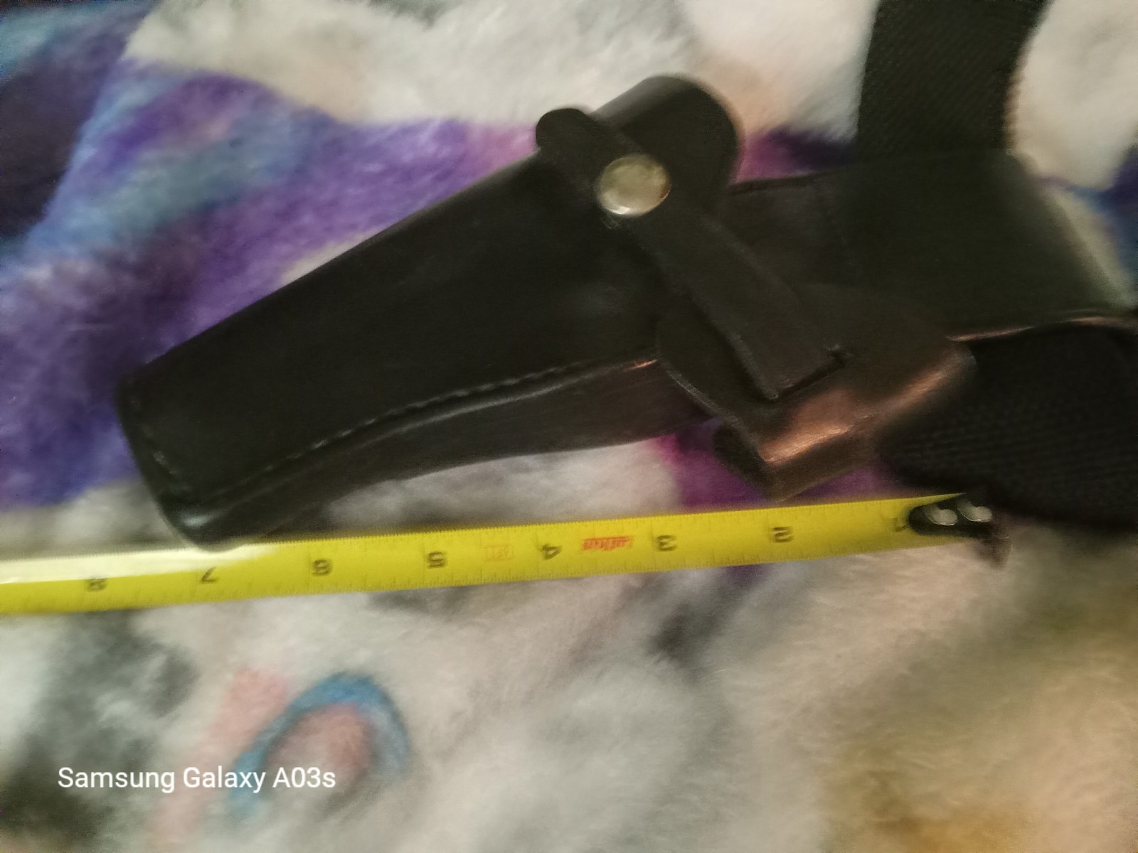 LOT  1   DON HUME  JORDAN BLACK LEATHER HOLSTER VINTAGE 45'' BELT