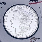 1878-S  GEM BU+++!   BRILLIANT UNCIRCULATED  KEY DATE!  U.S. MORGAN DOLLAR. WOW!