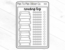 4022 Reading Log Planner Stickers.