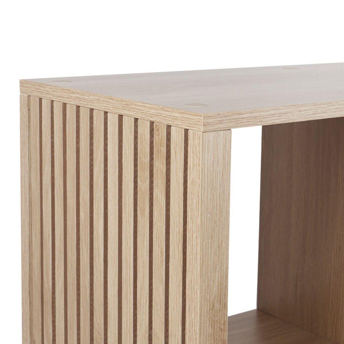 Étagère Klaus 9 cases marron à compartiments interchangeables 102cm