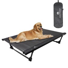 Folding Elevated Dog Bed Portable Collapsible Raised Dog Cots Cooling Pe