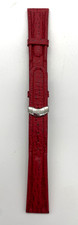 Genuine Tudor 20mm Red Leather Strap Band with Deployant Clasp - NEW