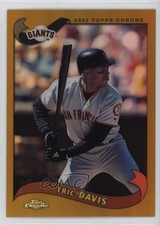2002 Topps Chrome Gold Refractor Eric Davis #26 6m1