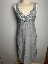 Reformation 100% Linen Dress Women's Size 6 Striped Lightweight Summer Beach