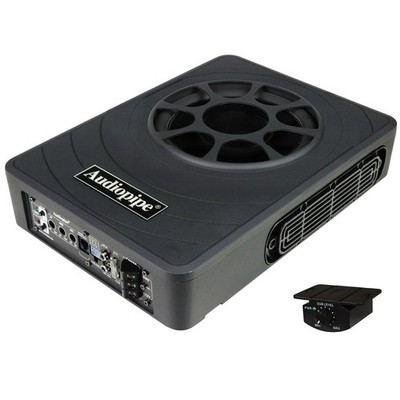 AUDIOPIPE APLP-8030 8'' 175W RMS LOW PROFILE AMPLIFIED SUBWOOFER ENCLOSURE SUB