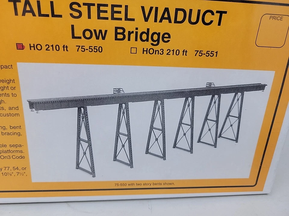 MICRO-ENGINEERING #75-550  210' Tall Steel Viaduct Low Bridge  Kit  HO 1:87 - Image 2 of 4