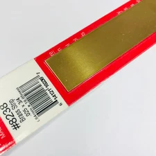 K&S 8238 Brass Strip 0.025" x 3/4" x 12"