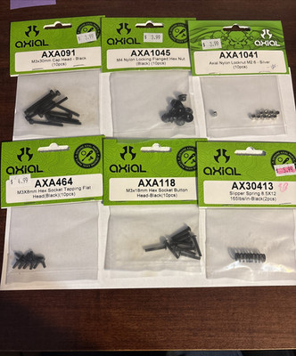 Axial wraith 2.2 Parts Bundle  k  - AXA091, 1045, 1041, 464, 118, AX30413 (6 PK)