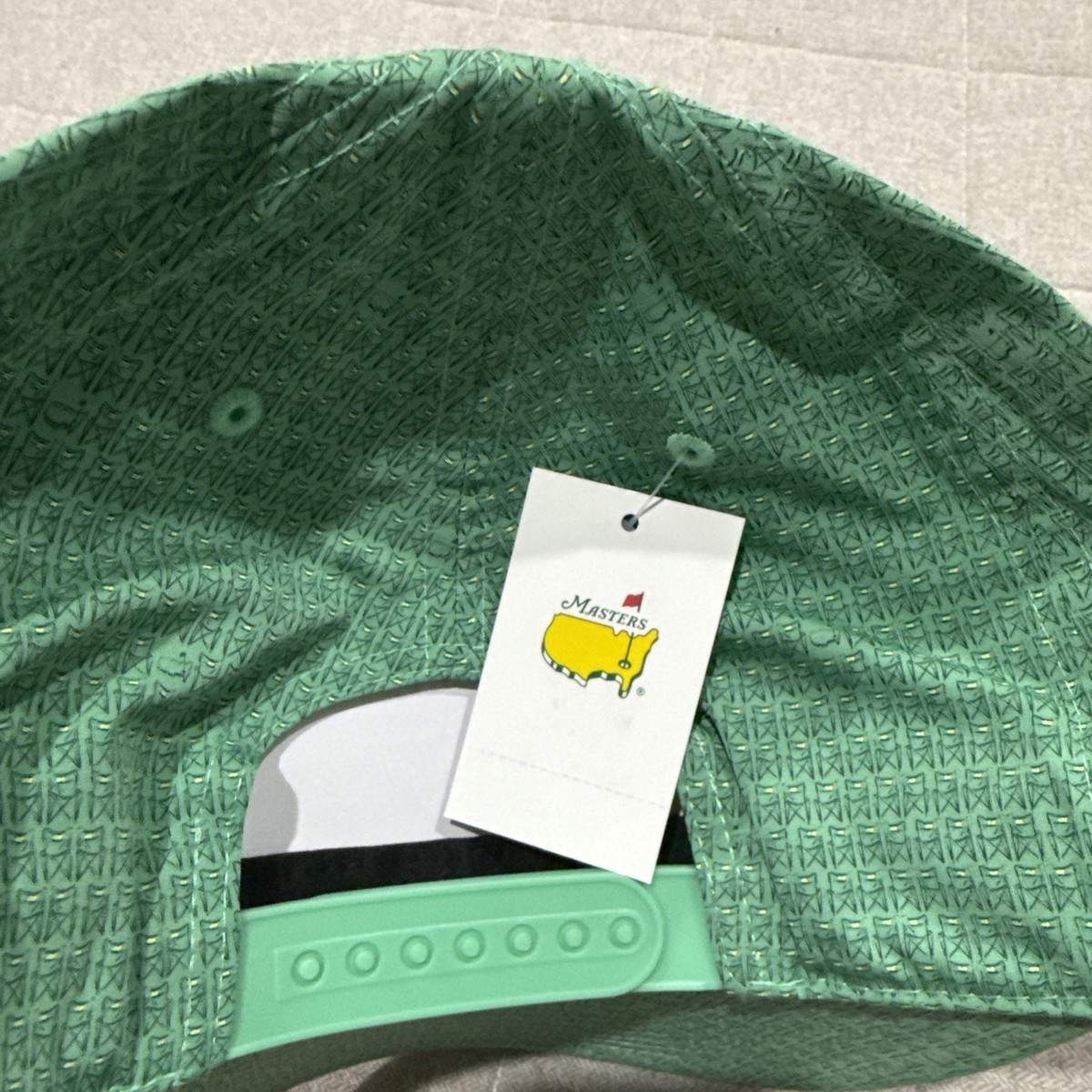 2026 Masters Tournament Green Chair Embroidered White Rope Hat