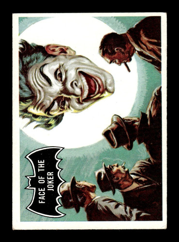 1966 Topps Batman Black Bat #9 Face of the Joker — Raw
