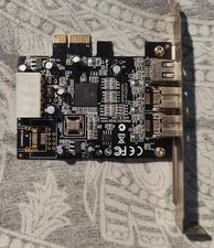 Syba SY-PEX30016 3 Port IEEE 1394 Firewire 1394B & 1394A Pcie 1.1 X1 Card TI XIO