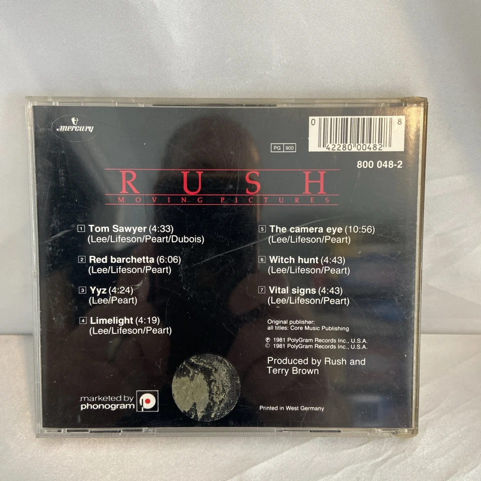 RUSH Moving Pictures CD Mercury 800 048-2 Early Pressing - West Germany - Image 2 of 4