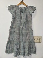 LOFT Petite Plaid Tie Neck Tiered Swing Dress NWT PXXS $89.99