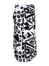 Lauren Ralph Lauren Women's Floral-Print Crepe A-Line Dress 6, Black/Cream 