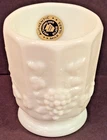 Vintage Westmoreland Milk Glass Grape Toothpick Holder Tumbler 3” USA