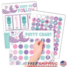 Potty Training Reward Chart Set Toddlers W/ Stickers  Progress Tracking New