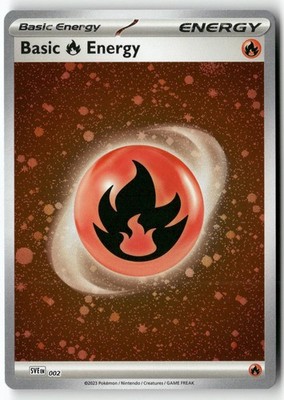 BASIC FIRE ENERGY 002 COMMON SCARLET & VIOLET ENERGIES POKEMON COSMOS HOLO NM