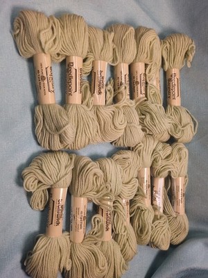 14 Vtg Brunswick 100% Virgin WOOL Skein 40 Yd Needlepoint Tapestry Sea Fern 1748