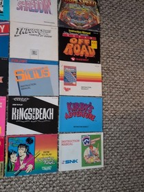 Lote 50 Nintendo NES Manual de instrucciones Folleto Cazafantasmas Kirby Godzilla 