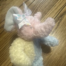 First  Main Lil Nubby 8" Baby Elephant Pastel Stuffed Rattle Toy Plush 2163