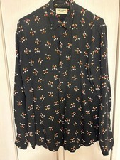 USED SAINT LAURENT MICKEY MOUSE PRINT LONG-SLEEVE SHIRT (DISNEY COLLABORATION)