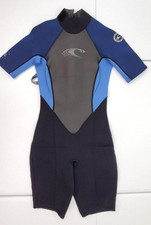O'Neill Hammer 2/1 MM Women 8 Spring Shorty Wetsuit Blue/Black Used
